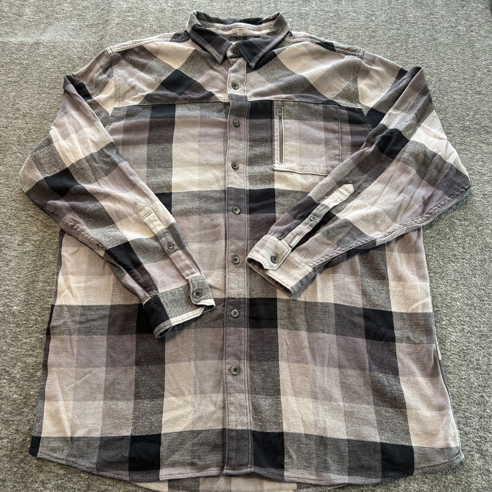 Lot 2 Ascend Mens Textured Flannel Long Sleeve Button Up Shirts 2xl & 2xlt